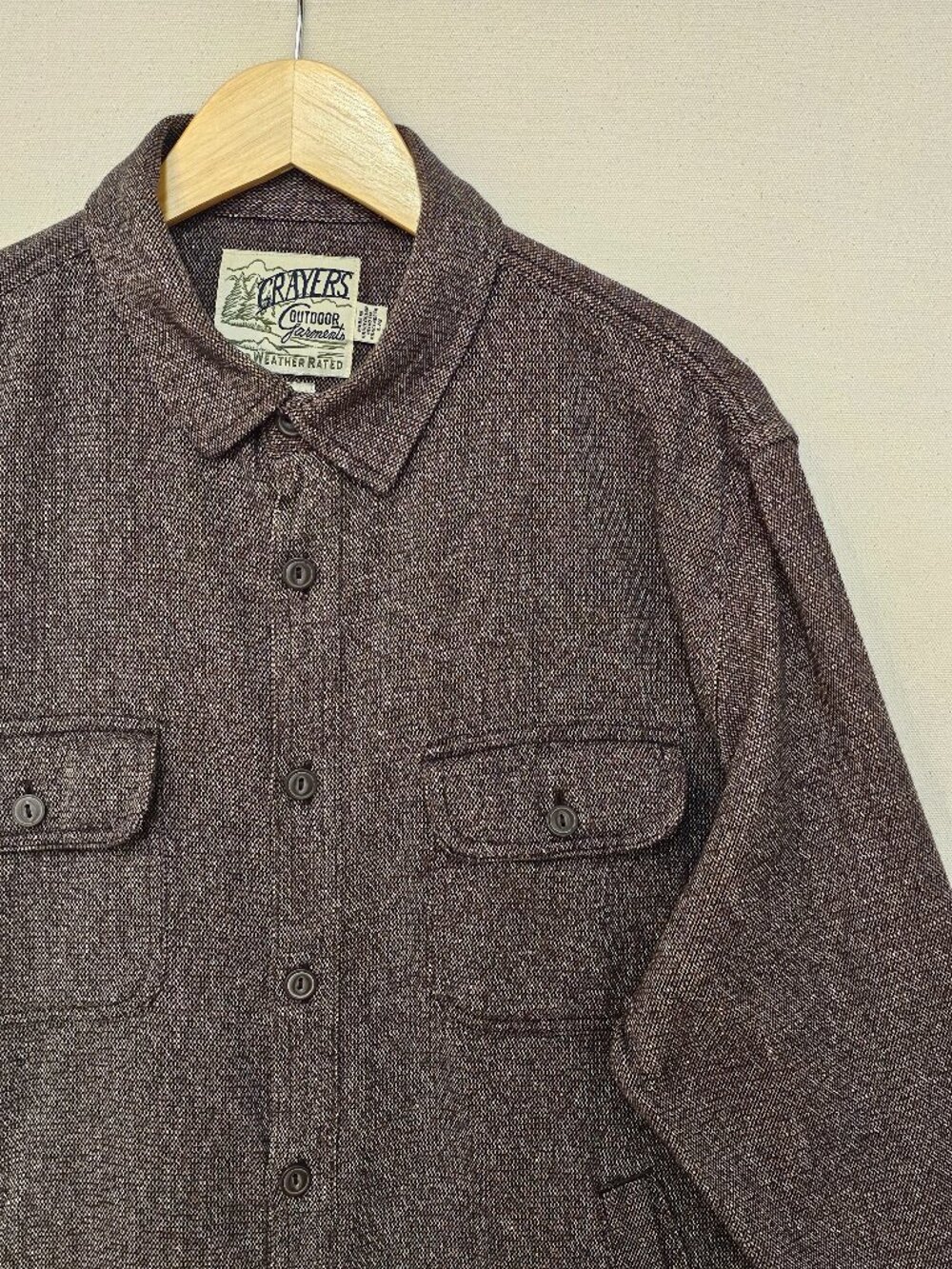 Grayers Outdoor Garments Cold Weather Rated Shirt Jacket L